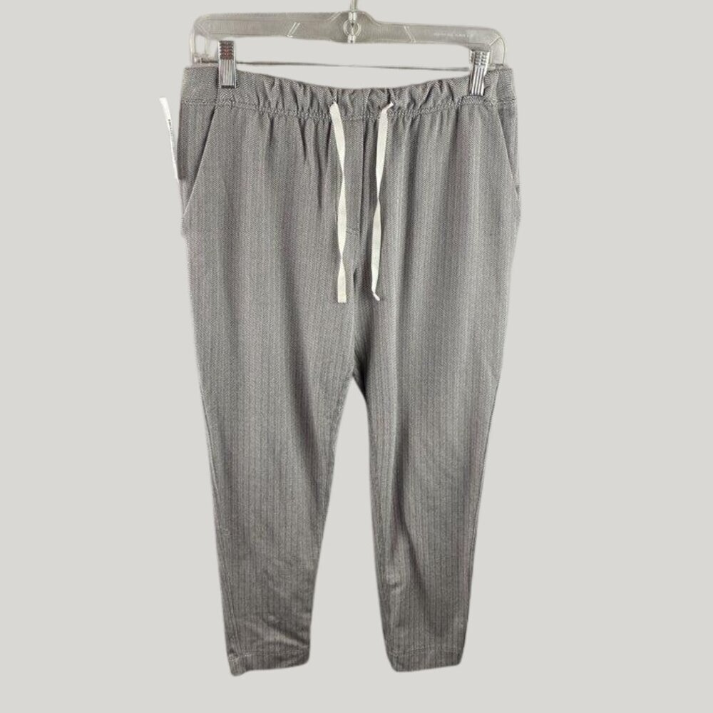 Lululemon Jet Crop Slim Herringbone - Size 6 - White Slate - Picture 2 of 8